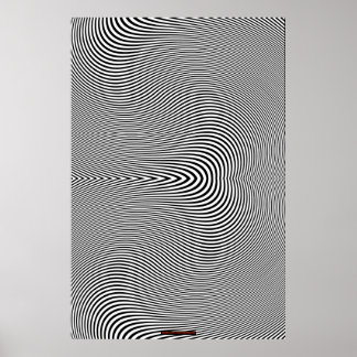 Zwart-wit optisch Poster voor verlichting tegen li