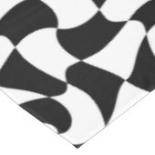 Zwart-wit optische kunst tafelkleed (Gekanteld)
