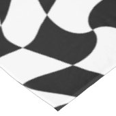 Zwart-wit optische kunst tafelkleed (Gekanteld)
