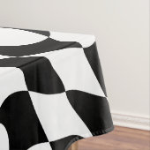 Zwart-wit optische kunst tafelkleed (Voorbeeld)