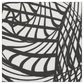 Zwart-wit opvallend Abstract afdrukken Stof (Close Up)