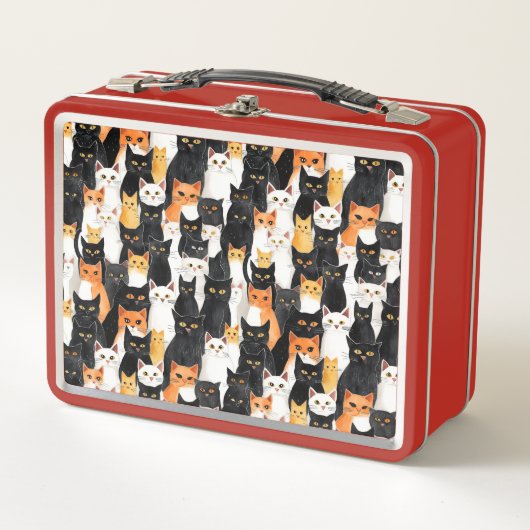 Zwart Wit Oranje Kitty Cats (Voorkant)