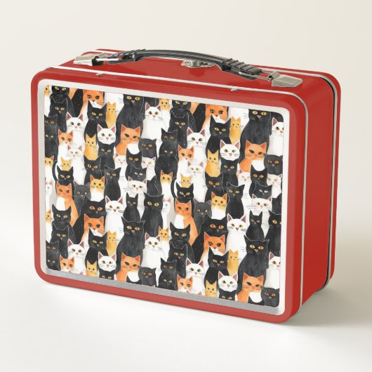 Zwart Wit Oranje Kitty Cats (Achterkant)