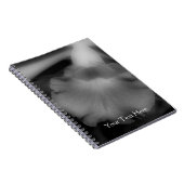 Zwart-wit orchidee Notitieboek (Rechterzijde)