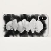 Zwart wit orchidee schilderij tropische bloemen Case-Mate iPhone case (Achterkant (horizontaal))