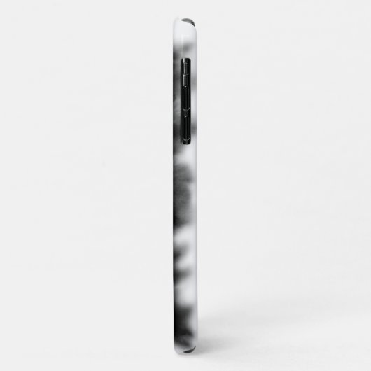 Zwart wit orchidee schilderij tropische bloemen Case-Mate iPhone case (Achterkant/links)