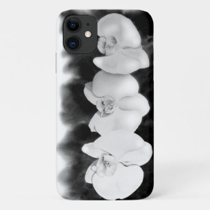 Zwart wit orchidee schilderij tropische bloemen Case-Mate iPhone case