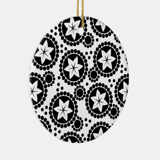 Zwart wit Ornament (Rechts)