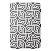 Zwart-wit ornament patronen antiek badmat (Voorkant Verticaal)