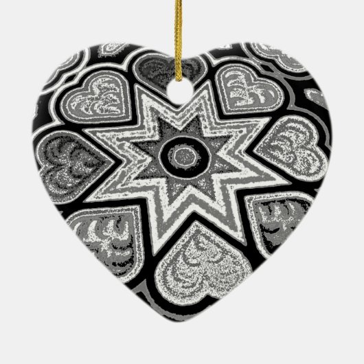 Zwart-wit Ornament voor muziek (Achterkant)