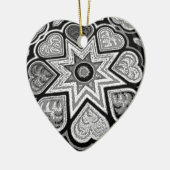 Zwart-wit Ornament voor muziek (Links)