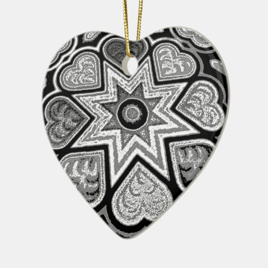 Zwart-wit Ornament voor muziek (Links)