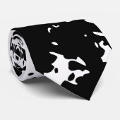 Zwart-wit oud Brick-Stropdas Stropdas (Opgerold)