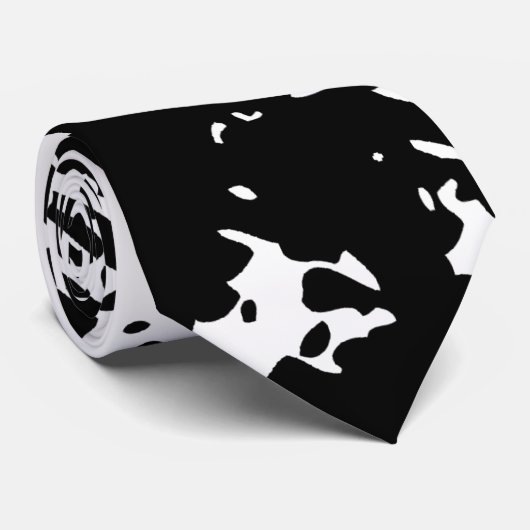 Zwart-wit oud Brick-Stropdas Stropdas (Opgerold)