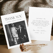 Zwart-wit Oud Geld Trouwen Dank u Kaart