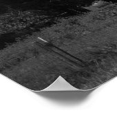 Zwart-wit ouderverlaten flatgebouw 16x20 poster (Hoek)