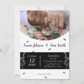 Zwart-wit overlay foto  kaart (Voorkant)