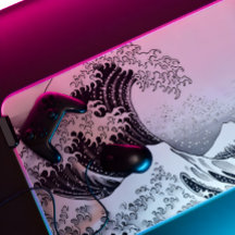 Zwart-wit overzicht Great Wave XXL Gaming