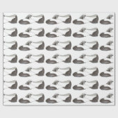 Zwart-wit Oxford Tap Shoe Dance Gift Wrap Cadeaupapier (Vlak)