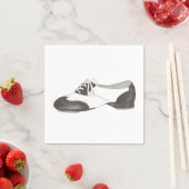 Zwart-wit Oxford Tap Shoe Dance Teacher Servet (Insitu)