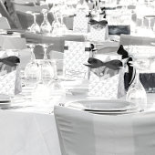 Zwart-wit paar foto | Dank je bruiloft Bedankdoosjes