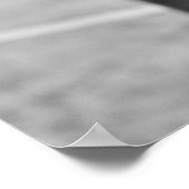 Zwart Wit Paard - Dierenfotografie Kunstwerk Poster (Hoek)