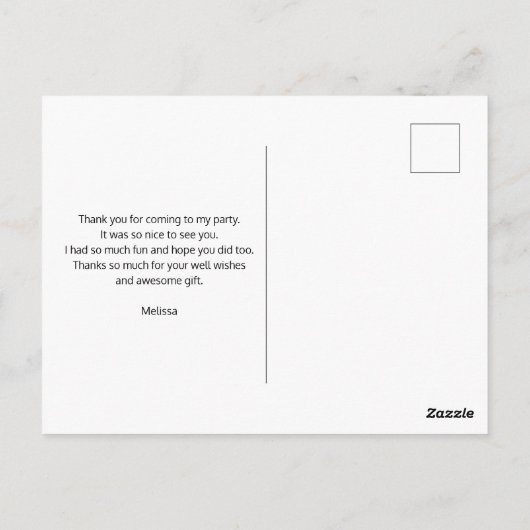 Zwart & wit paard paar in waterverf bedankt briefkaart (Achterkant)