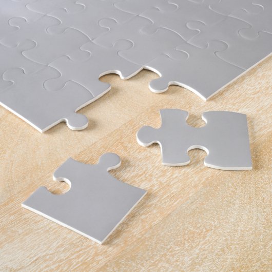 Zwart wit Paardebloem Black and White Dandelion Legpuzzel (Zijkant)