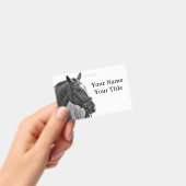 Zwart-wit Paarden ID Badge (Handheld)