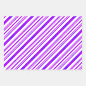 Zwart-wit, paars en wit, blauw en wit inpakpapier vel (Voorkant 2)