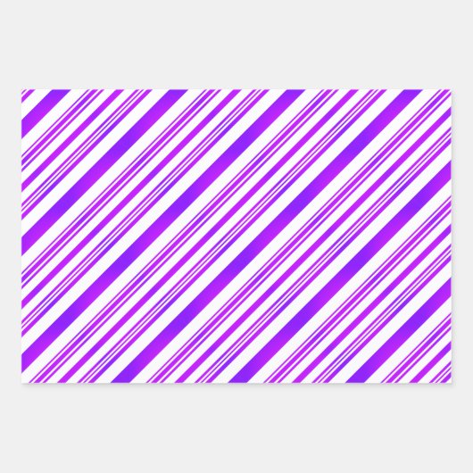 Zwart-wit, paars en wit, blauw en wit inpakpapier vel (Voorkant 2)