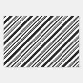 Zwart-wit, paars en wit, blauw en wit inpakpapier vel (Voorkant)