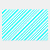 Zwart-wit, paars en wit, blauw en wit inpakpapier vel (Voorkant 3)