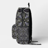 Zwart & Wit Paisley Bedrukte Rugzak (Rechts)