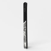Zwart-wit paisley    Case-Mate iPhone case (Achterkant/links)