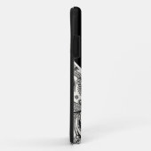 Zwart-wit paisley    Case-Mate iPhone case (Achterkant/rechts)
