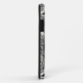 Zwart-wit paisley Case-Mate iPhone case (Achterkant/rechts)