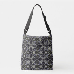 Zwart & Wit Paisley Crossbody Tas