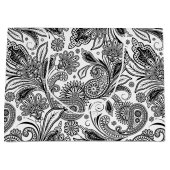 Zwart-wit paisley groot cadeauzakje (Voorkant)