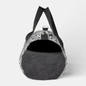 Zwart-wit Paisley Inked Art Aangepaste naam Plunjezak (Rechts)