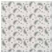 Zwart-wit paisley motief stof (Swatch)