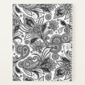 Zwart-wit paisley planner (Achterkant)