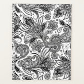 Zwart-wit paisley planner (Voorkant)