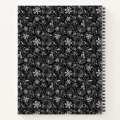 Zwart-wit Paisley Spiral Notitieboek (Achterkant)