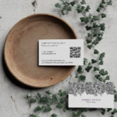 Zwart-wit Paisley Wedding Planner Visitekaartje