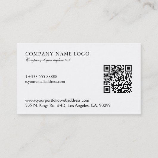 Zwart-wit Paisley Wedding Planner Visitekaartje (Achterkant)