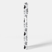 Zwart-wit paisleypatroon – Elegante textielkunst Case-Mate iPhone Case (Achterkant / Rechts)