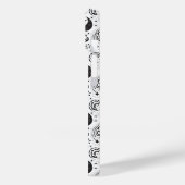 Zwart-wit paisleypatroon – Elegante textielkunst Case-Mate iPhone Case (Achterkant / Links)