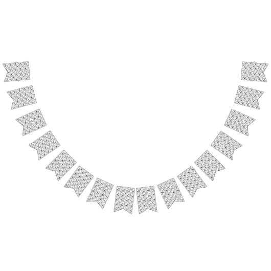 Zwart-wit paisleypatroon – Elegante textielkunst Vlaggetjes (Alle)