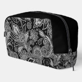 Zwart-wit paisleypatroon toilettasje (Rechterhoek)